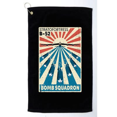 B52 Stratofortress Bomber Vintage Bomb Squadron Poster Golf Towel