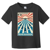 B52 Stratofortress Bomber Vintage Bomb Squadron Poster Toddler T-Shirt