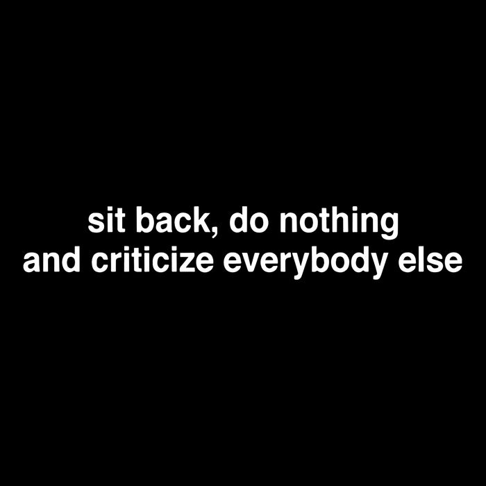Blackcactusx Sit Back Do Nothing And Criticize Everybody Else Wool Snapback Cap