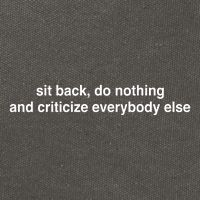 Blackcactusx Sit Back Do Nothing And Criticize Everybody Else Cotton Canvas Backpack