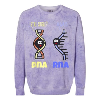 Biology Science Biologist Scientist Funny DNA RNA Colorblast Crewneck Sweatshirt