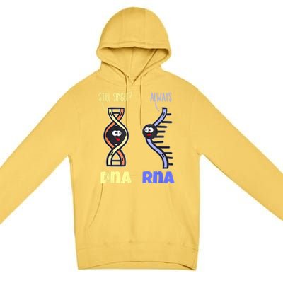 Biology Science Biologist Scientist Funny DNA RNA Premium Pullover Hoodie