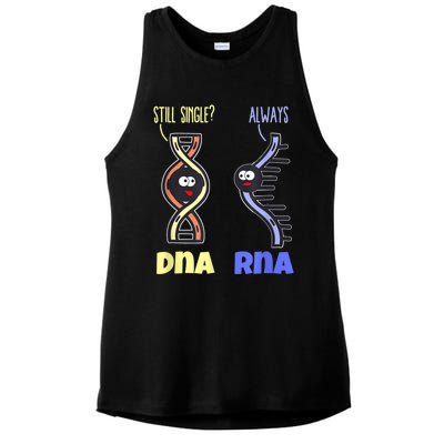 Biology Science Biologist Scientist Funny DNA RNA Ladies PosiCharge Tri-Blend Wicking Tank