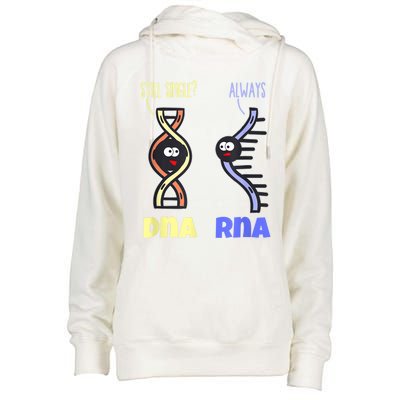 Biology Science Biologist Scientist Funny DNA RNA Womens Funnel Neck Pullover Hood