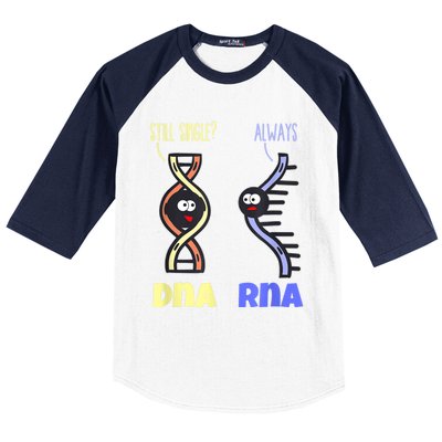 Biology Science Biologist Scientist Funny DNA RNA Baseball Sleeve Shirt