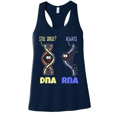 Biology Science Biologist Scientist Funny DNA RNA Women's Racerback Tank