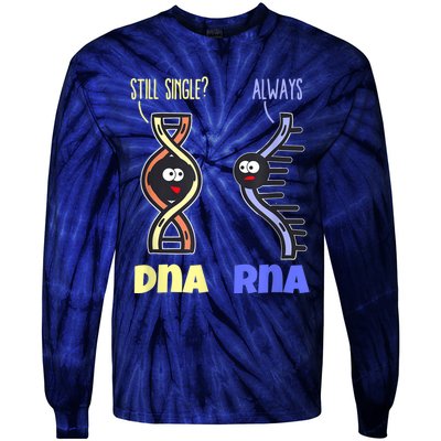 Biology Science Biologist Scientist Funny DNA RNA Tie-Dye Long Sleeve Shirt