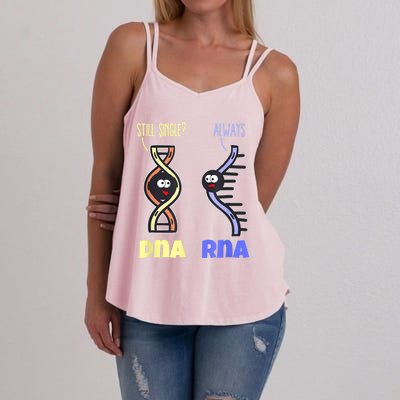 Biology Science Biologist Scientist Funny DNA RNA Women's Strappy Tank