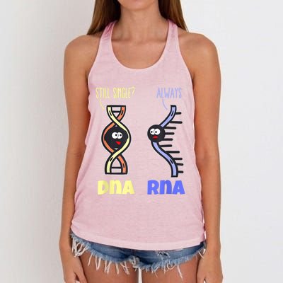 Biology Science Biologist Scientist Funny DNA RNA Women's Knotted Racerback Tank