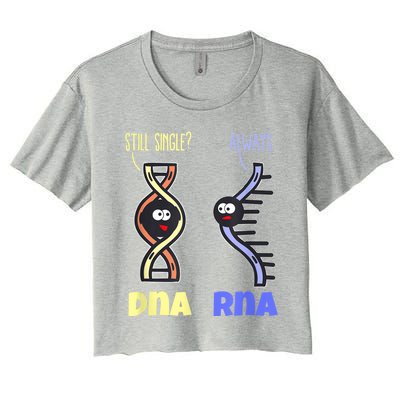 Biology Science Biologist Scientist Funny DNA RNA Women's Crop Top Tee