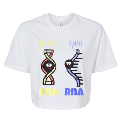 Biology Science Biologist Scientist Funny DNA RNA Bella+Canvas Jersey Crop Tee