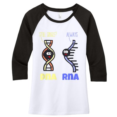 Biology Science Biologist Scientist Funny DNA RNA Women's Tri-Blend 3/4-Sleeve Raglan Shirt