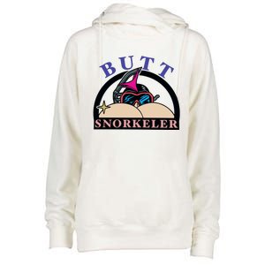 Butt Snorkeler Womens Funnel Neck Pullover Hood