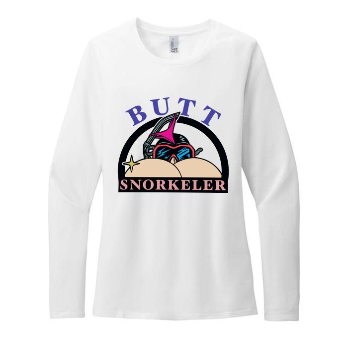 Butt Snorkeler Womens CVC Long Sleeve Shirt