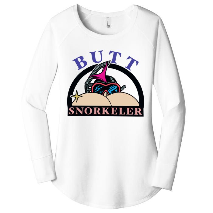 Butt Snorkeler Women's Perfect Tri Tunic Long Sleeve Shirt