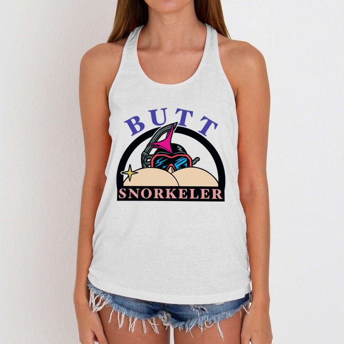 Butt Snorkeler Women's Knotted Racerback Tank