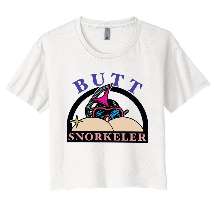 Butt Snorkeler Women's Crop Top Tee