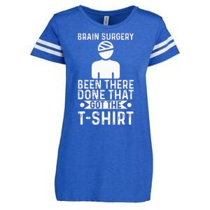 Brain Surgery Been There Done That Funny Recovery Survivor Enza Ladies Jersey Football T-Shirt