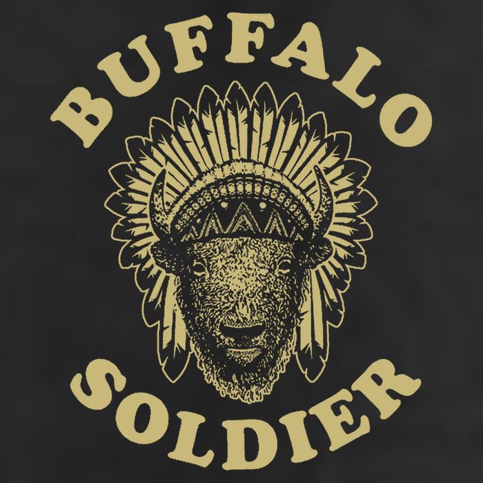 Buffalo Soldier 7 Panel Mesh Trucker Snapback Hat