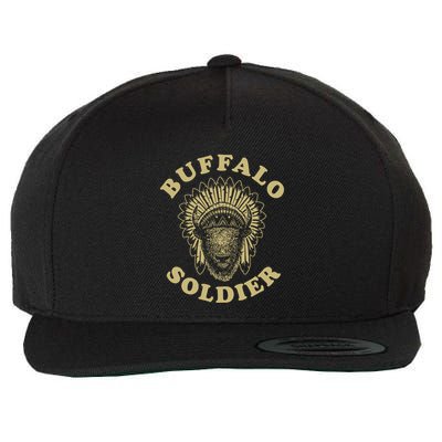 Buffalo Soldier Wool Snapback Cap