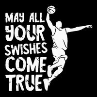 Basketball Swishes Basketball Player Basketballer Team Cooling Performance Crew T-Shirt
