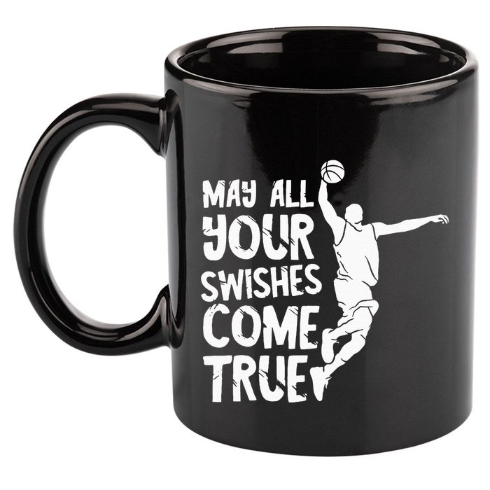 Basketball Swishes Basketball Player Basketballer Team 11oz C Handle Ceramic Mug