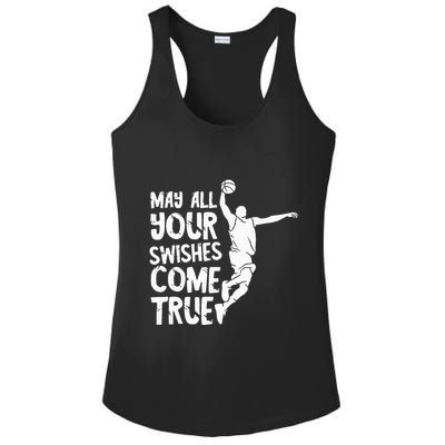 Basketball Swishes Basketball Player Basketballer Team Ladies PosiCharge Competitor Racerback Tank