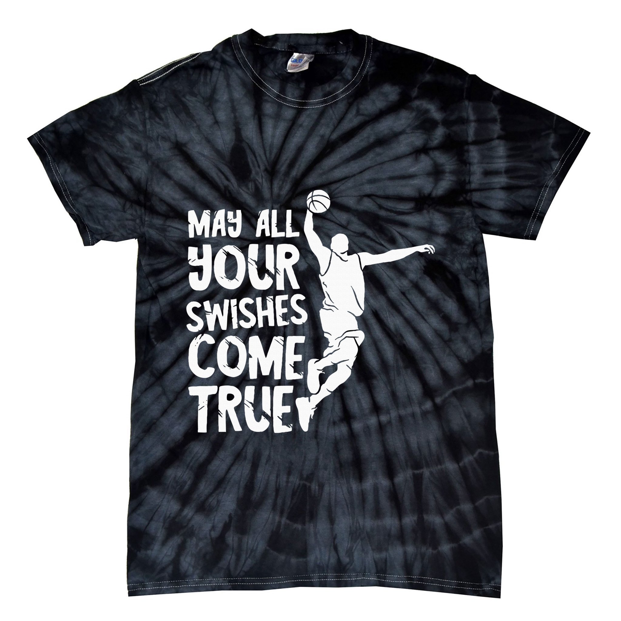 Basketball Swishes Basketball Player Basketballer Team Tie-Dye T-Shirt