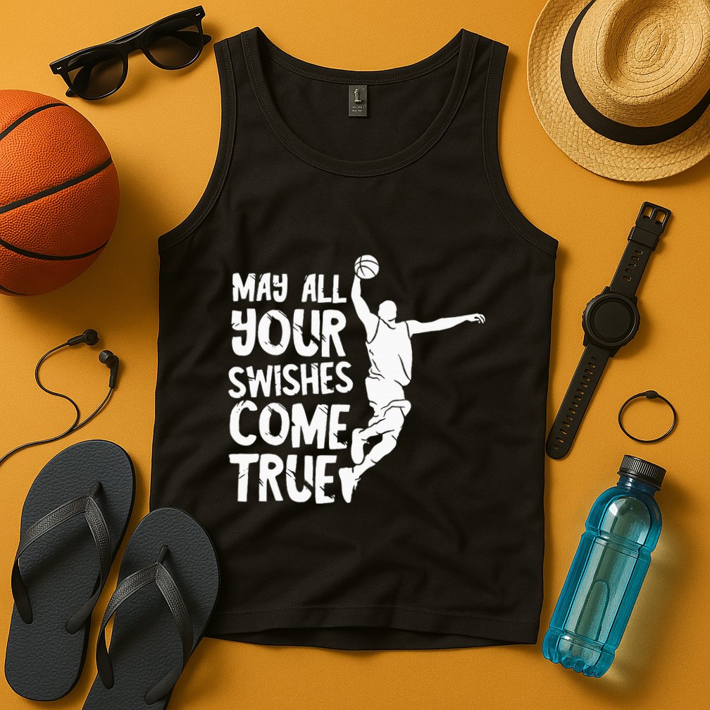 Basketball Swishes Basketball Player Basketballer Team Tank Top