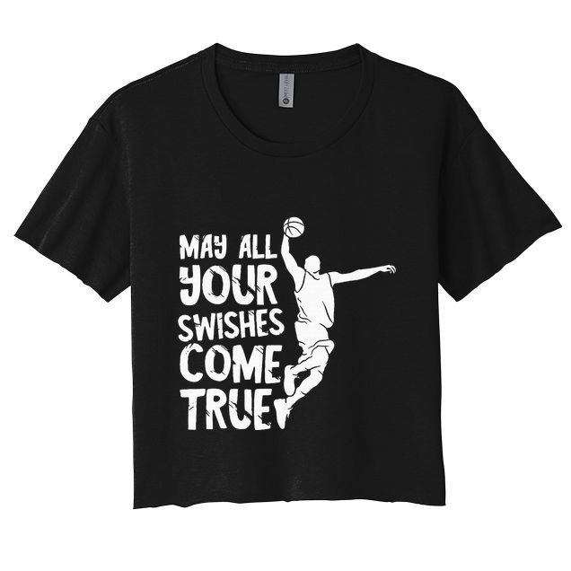 Basketball Swishes Basketball Player Basketballer Team Crop Top