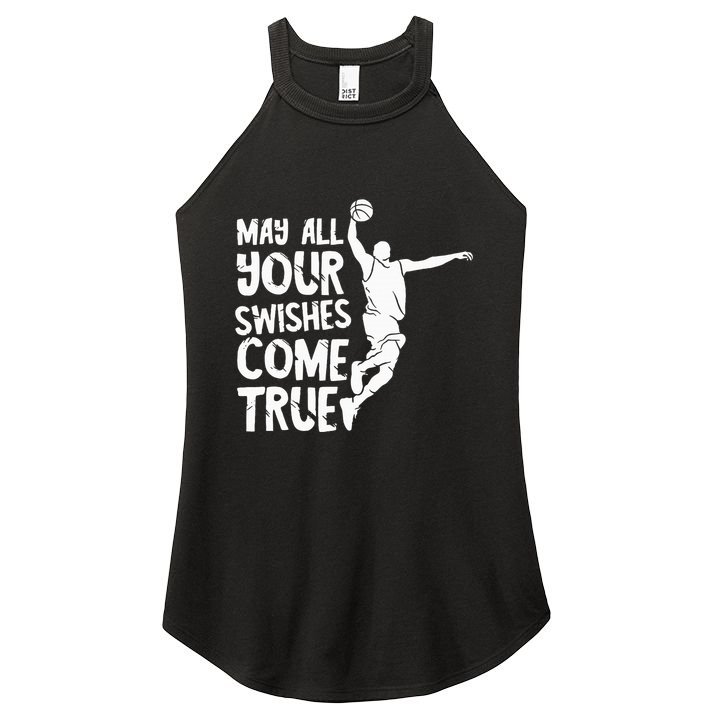 Basketball Swishes Basketball Player Basketballer Team Women's Perfect Tri Rocker Tank