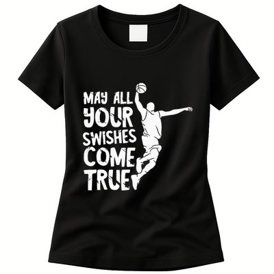 Basketball Swishes Basketball Player Basketballer Team Womens T-Shirt