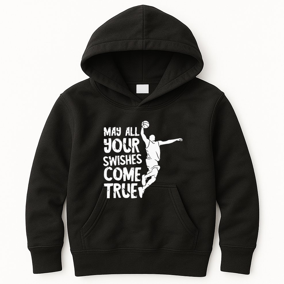 Basketball Swishes Basketball Player Basketballer Team Kids Hoodie