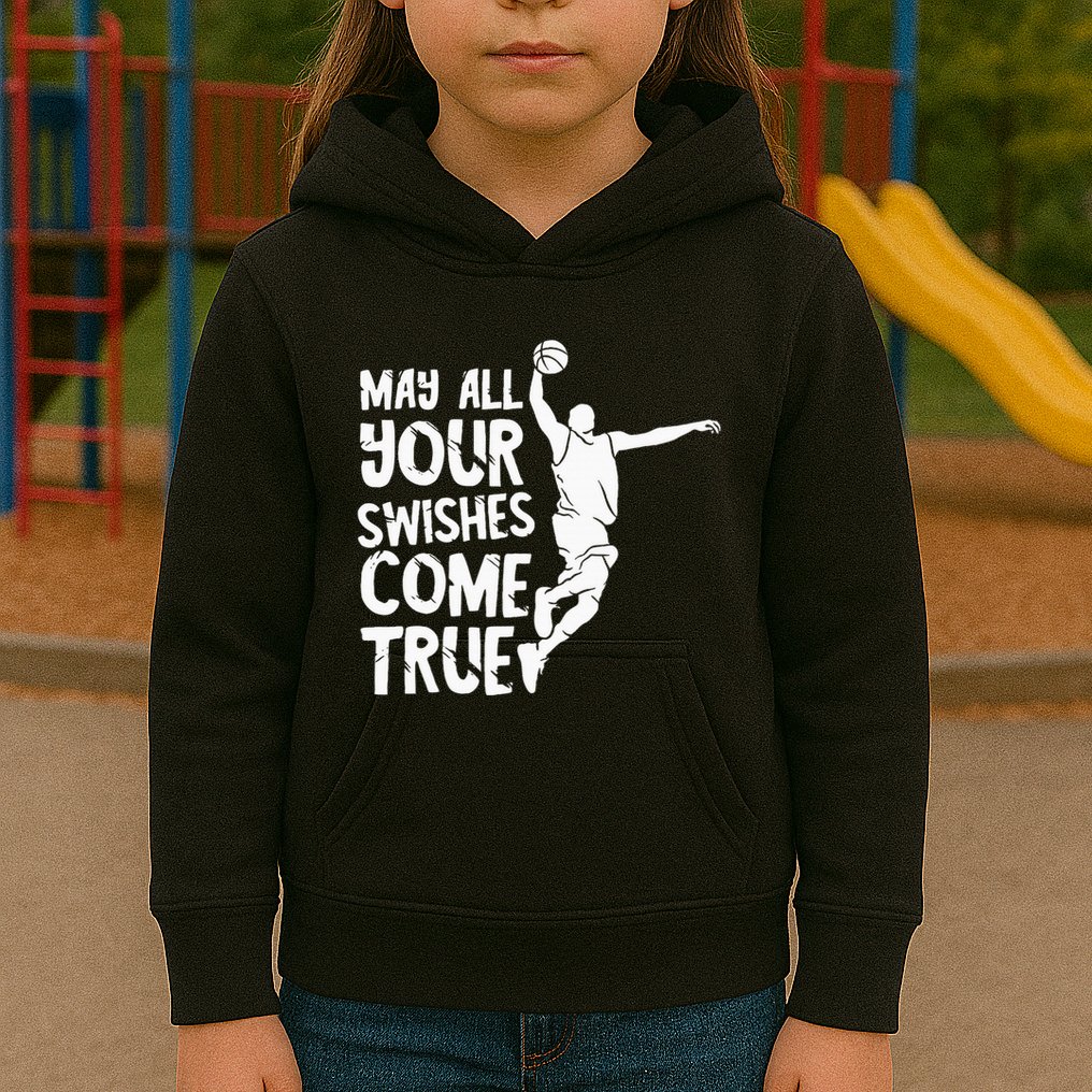 Basketball Swishes Basketball Player Basketballer Team Kids Hoodie