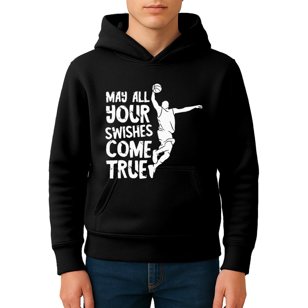 Basketball Swishes Basketball Player Basketballer Team Kids Hoodie