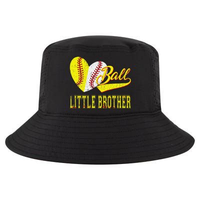 Baseball Softball Ball Heart Little Brother Father Day Cool Comfort Performance Bucket Hat