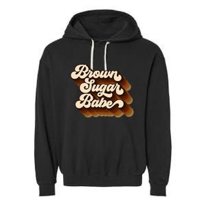 Brown Sugar Babe Afro Queen Black Pride Melanin Garment-Dyed Fleece Hoodie