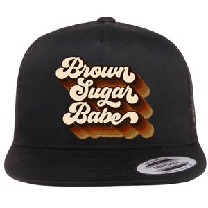 Brown Sugar Babe Afro Queen Black Pride Melanin Flat Bill Trucker Hat