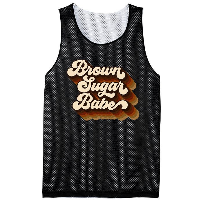 Brown Sugar Babe Afro Queen Black Pride Melanin Mesh Reversible Basketball Jersey Tank