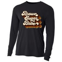 Brown Sugar Babe Afro Queen Black Pride Melanin Cooling Performance Long Sleeve Crew