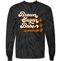 Brown Sugar Babe Afro Queen Black Pride Melanin Tie-Dye Long Sleeve Shirt