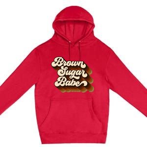 Brown Sugar Babe Afro Queen Black Pride Melanin Premium Pullover Hoodie