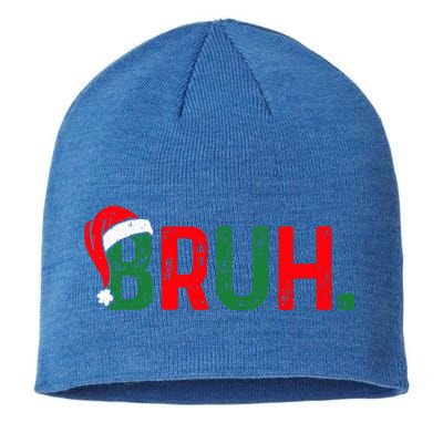 Bruh Saying Bro Ns Christmas Pajamas Xmas Sustainable Beanie