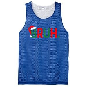 Bruh Saying Bro Ns Christmas Pajamas Xmas Mesh Reversible Basketball Jersey Tank