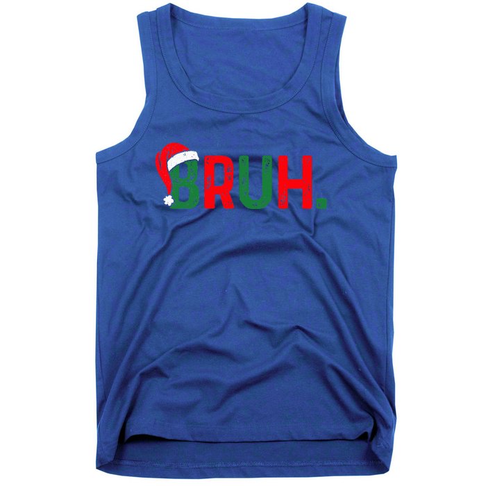 Bruh Saying Bro Ns Christmas Pajamas Xmas Tank Top