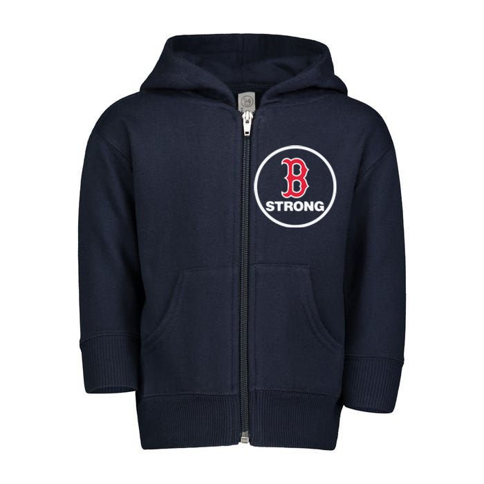 Boston Strong Toddler Zip Fleece Hoodie