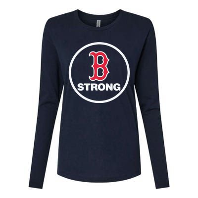 Boston Strong Womens Cotton Relaxed Long Sleeve T-Shirt