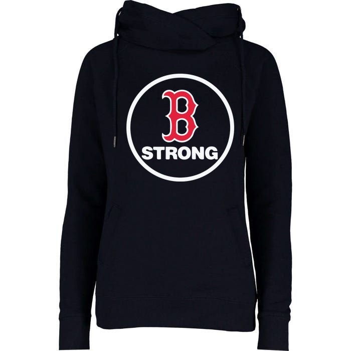 Boston Strong Womens Funnel Neck Pullover Hood