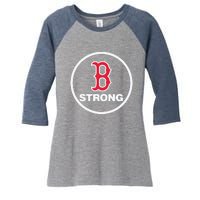 Boston Strong Women's Tri-Blend 3/4-Sleeve Raglan Shirt