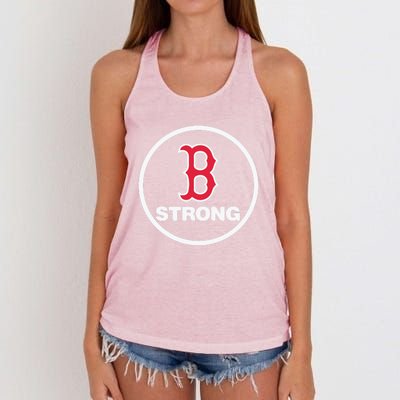 Boston Strong Women's Knotted Racerback Tank